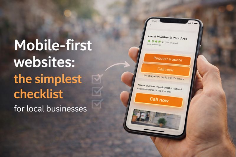 Mobile-first websites: the simplest checklist for local businesses ...